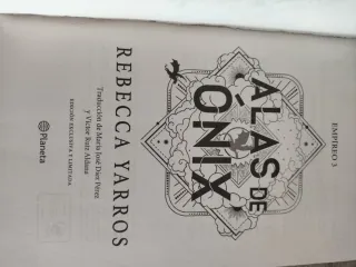 Alas de ónix (Empíreo 3) 1ª Edición limitada