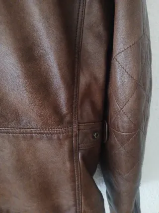 Cazadora Piel Marrón Caballero Auténtica