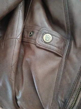 Cazadora Piel Marrón Caballero Auténtica