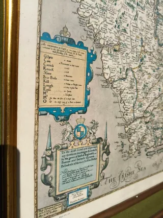 Cuadro Mapa de Irlanda Antiguo