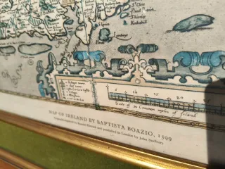 Cuadro Mapa de Irlanda Antiguo