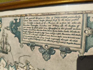 Cuadro Mapa de Irlanda Antiguo