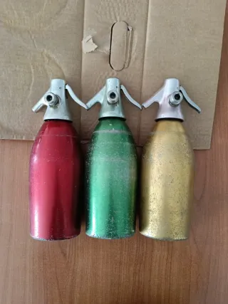3 bottiglie seltz vintage