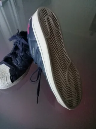 Adidas Superstar Mujer Negro Multicolor