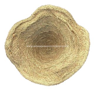 Pantalla de esparto modelo campana con ondas