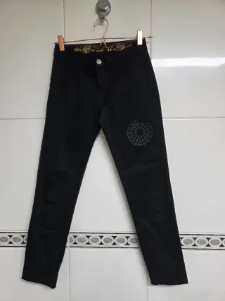 Pantalón Desigual Negro Talla XS