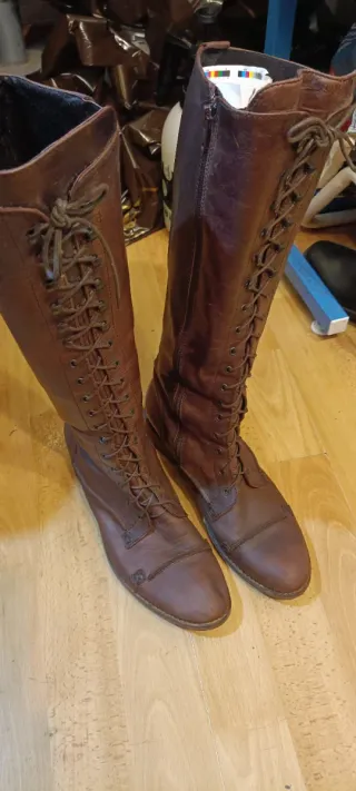 Botas Charles David mujer talla 37 cuero vintage