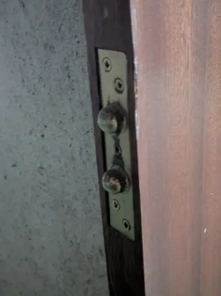 Puerta blindada madera
