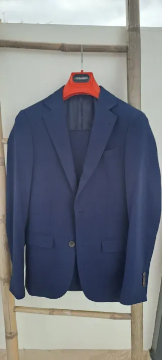Traje de chaqueta azul marino Álvaro Moreno