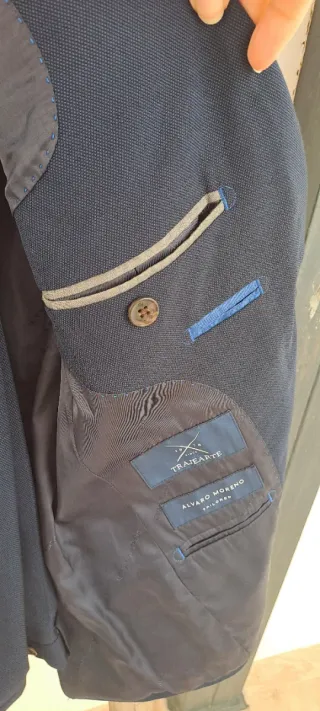 Traje de chaqueta azul marino Álvaro Moreno