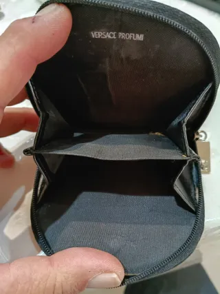 Portamonete Versace nero