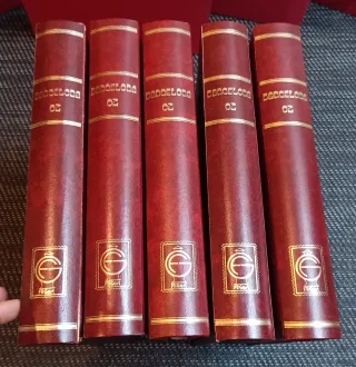 Lote 5 Álbumes Sellos Barcelona 92 antiguo nuevo