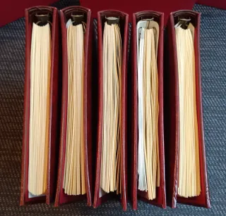 Lote 5 Álbumes Sellos Barcelona 92 antiguo nuevo