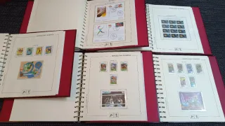 Lote 5 Álbumes Sellos Barcelona 92 antiguo nuevo