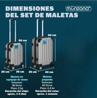 Juego 2 Maletas Troller Negras