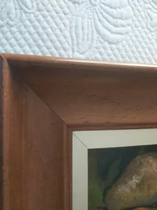 Cuadro Óleo Bodegón Frutas 33x38