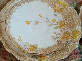 6 Trios Aynsley Porcelana