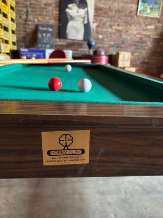 Mesa de billar carambola 1,5m x 0,80m x 0,80m