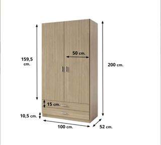 Armario blanco de madera