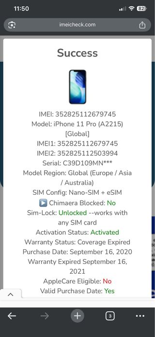 iPhone 11 Pro 64GB