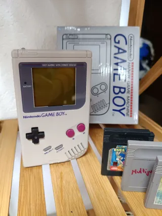 Nintendo Game Boy Clásico DMG-01 caja y juegos