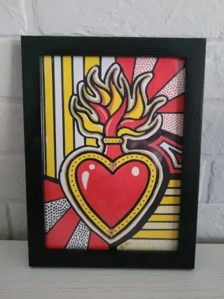 Quadro Sacro Cuore Pop Art