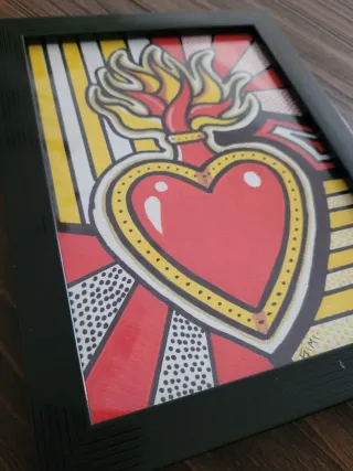 Quadro Sacro Cuore Pop Art