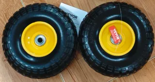 4 Ruedas Carrito 4.10/3.50-4 Amarillas