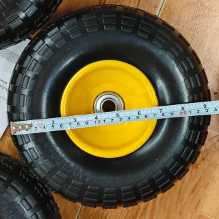 4 Ruedas Carrito 4.10/3.50-4 Amarillas