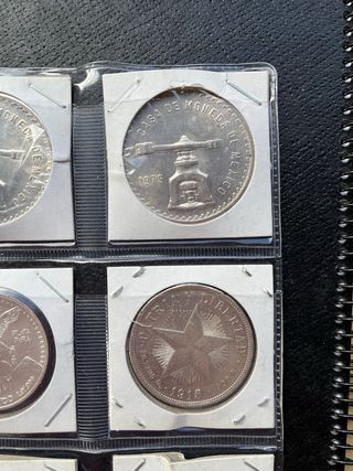 Colección de 12 Monedas Plata Duros/onzas