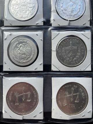 Colección de 12 Monedas Plata Duros/onzas