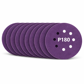 Pack 10 Discos Lija Velcro Cerámica 125mm P180