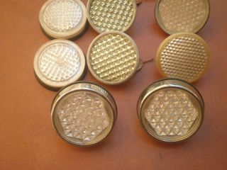 Lote 12 reflectores antiguos metálicos