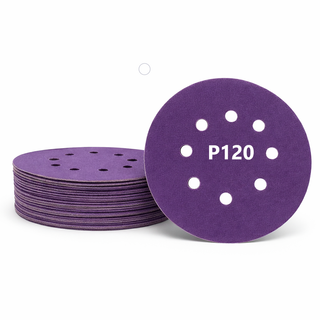Pack 25 Discos Lija Velcro 8H Cerámica 125mm