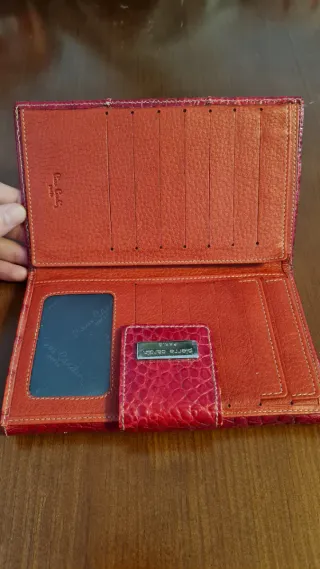 Monedero imitación piel de cocodrilo