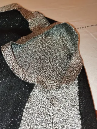 Camicia donna in lamé argento