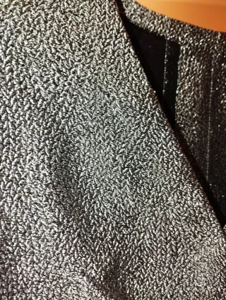 Camicia donna in lamé argento