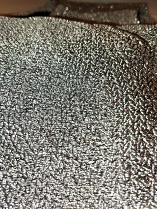 Camicia donna in lamé argento
