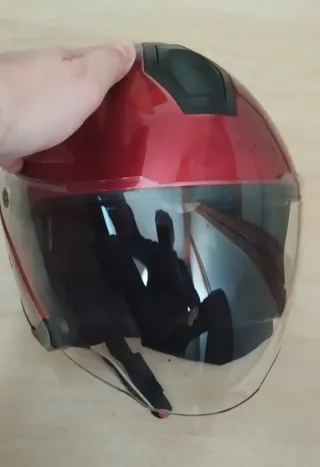 Casco Jet Honda Goldwing Talla L Rojo Cereza