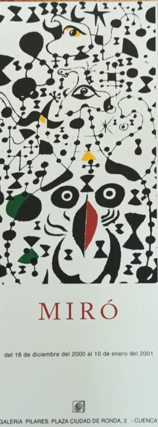 Cartel Miró Galería Pilares Serigrafía