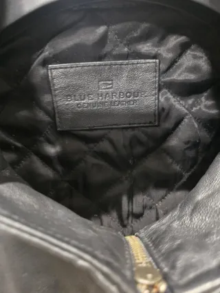 Chaqueta Piel Negra Marks&Spencer, 4XL Nueva