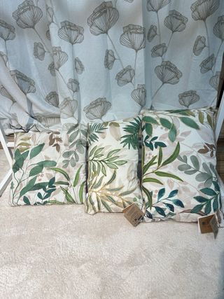 Cojín STOF France Hojas Verde 40x60cm