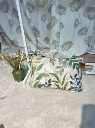 Cojín STOF France Hojas Verde 40x60cm