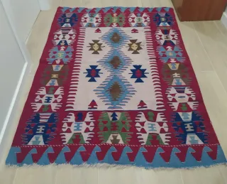 Tappeto Kilim Turco in Lana