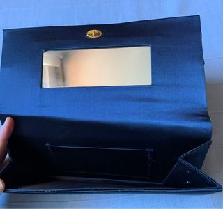 Pochette raso blu