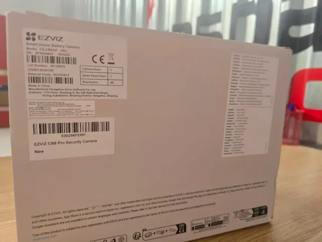 Cámara Vigilancia Exterior EZVIZ CB8 Pro 4K WiFi