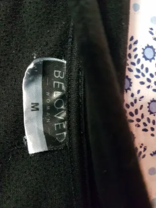 Felpa ciniglia Beloved nera