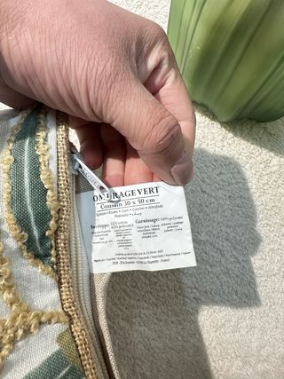 Cojín STOF France 30x50cm Diseño Botánico