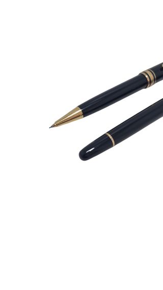 BOLIGRAFO Y PORTAMINAS MONTBLANC MEISTERTRUCK + GARANTIA + ESTUCHE + CAJA