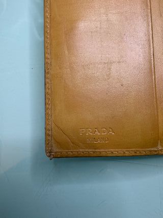Portafoglio Prada Pelle Vintage Cuoio